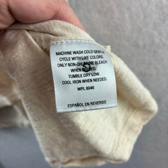 Style &Co Blouse 3/4 Bell Sleeve Peasant Boho Cottage Neutral Staple Feminine XL - Picture 7 of 11